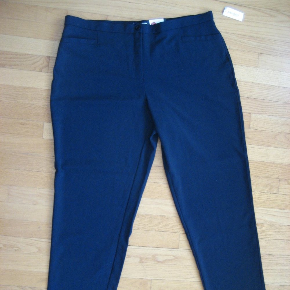 Roz & Ali Trouser Pants - Blue- w/ tummy control